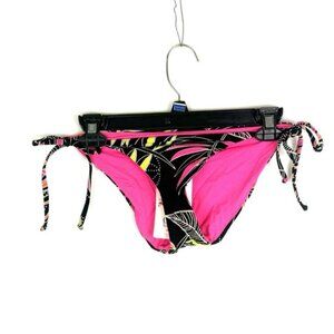 Becca Women’s Black Floral Bikini Bottom Size Small